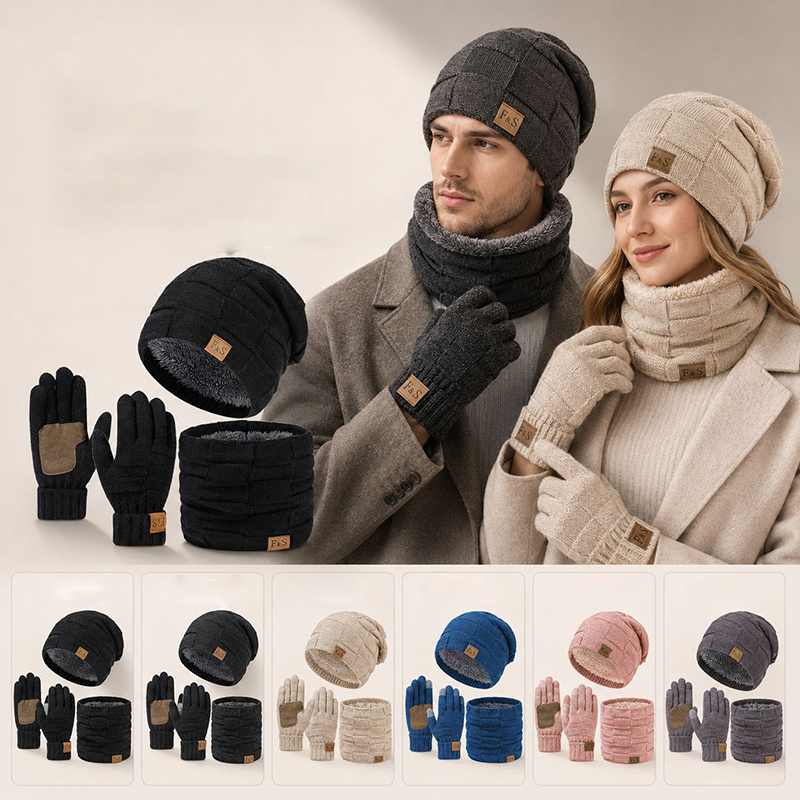 Зимний теплый комплект из шапк – обзор и цена Wool Glove Lined
