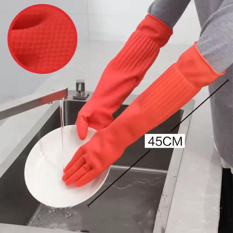 Длинные многоразовые резиновые – обзор и цена Dish Glove Rubber